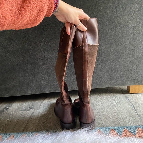 steve madden leather suede boot equestrian riding boots ritte tall boot size 6 - Picture 9 of 15